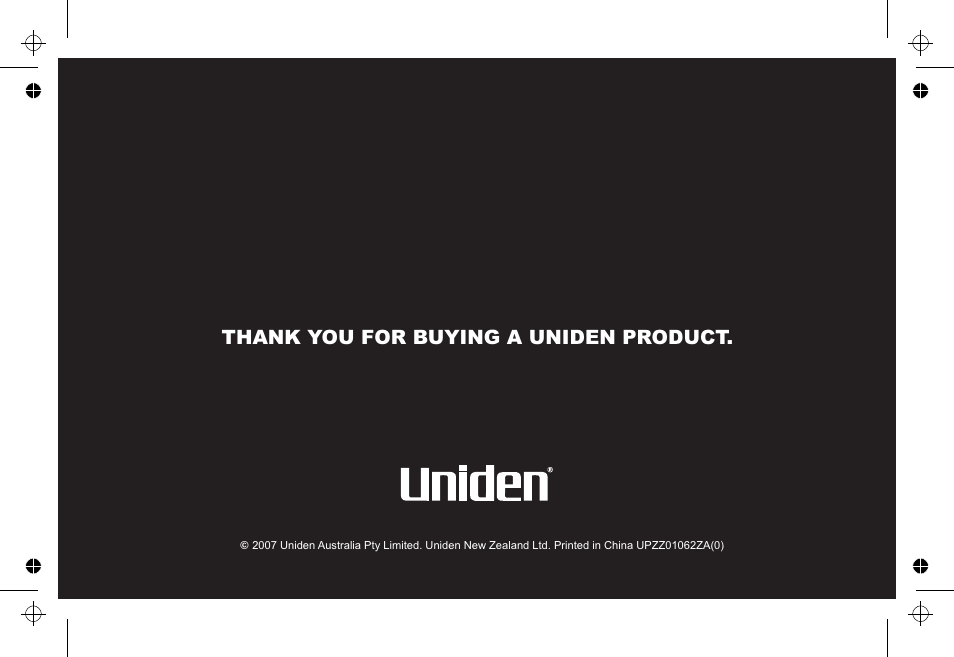 Uniden XSA1255 User Manual | Page 64 / 64