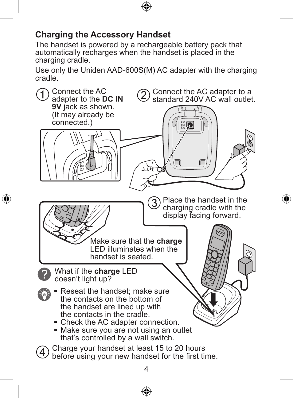 Uniden DECT 2035 Series User Manual | Page 5 / 24