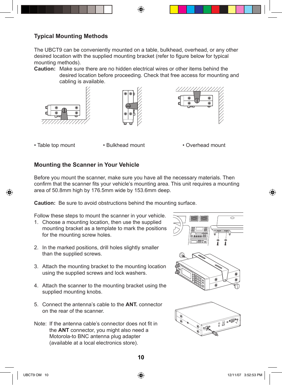 Uniden UBCT9 User Manual | Page 14 / 68
