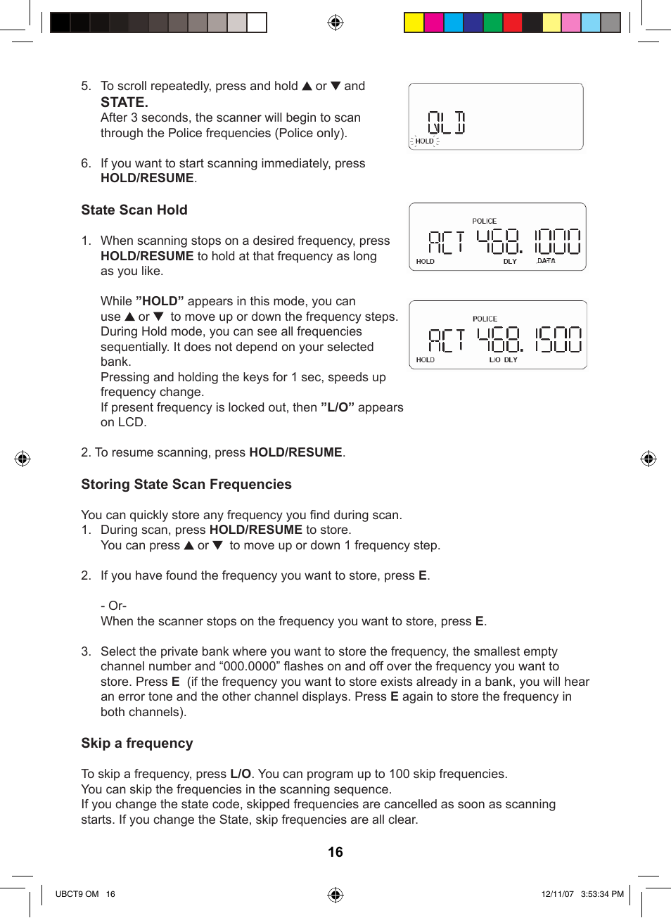 Uniden UBCT9 User Manual | Page 20 / 68