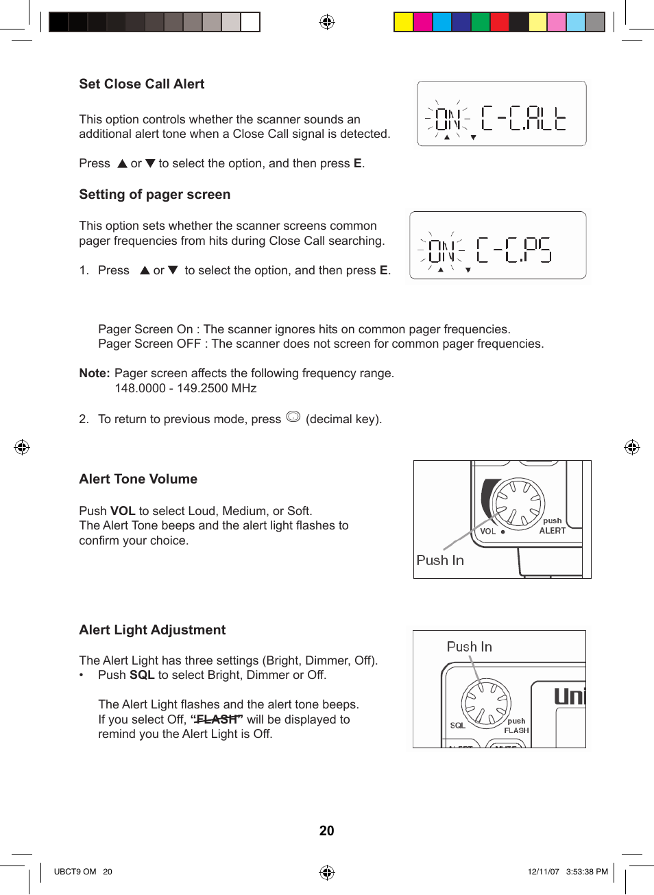 Uniden UBCT9 User Manual | Page 24 / 68