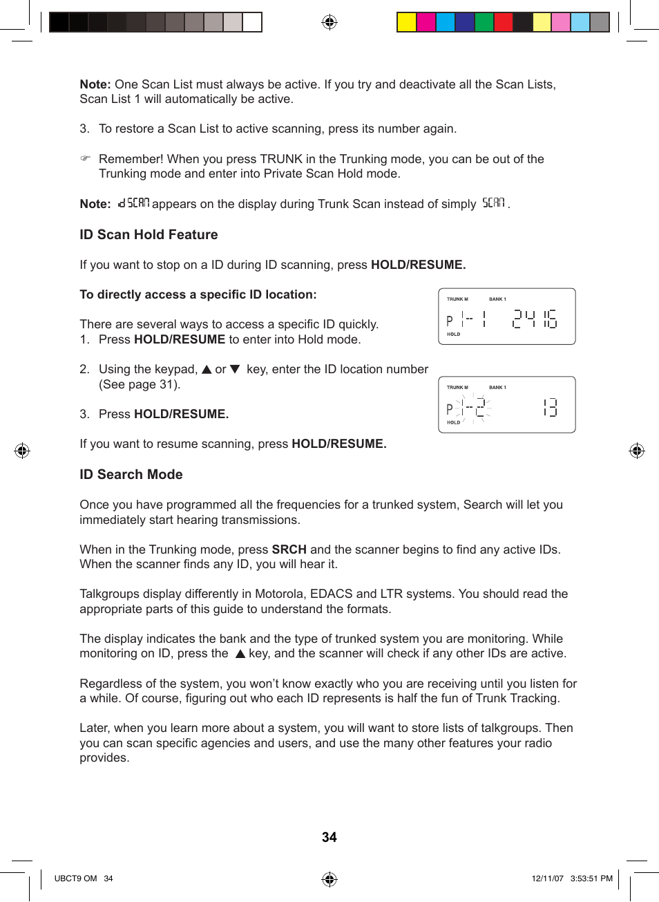 Uniden UBCT9 User Manual | Page 38 / 68