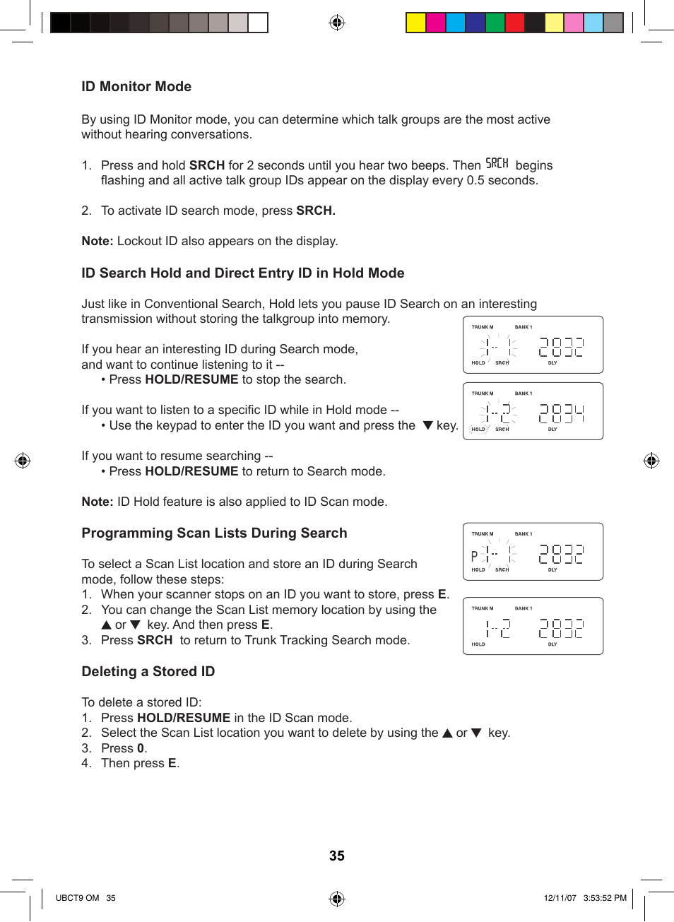 Uniden UBCT9 User Manual | Page 39 / 68