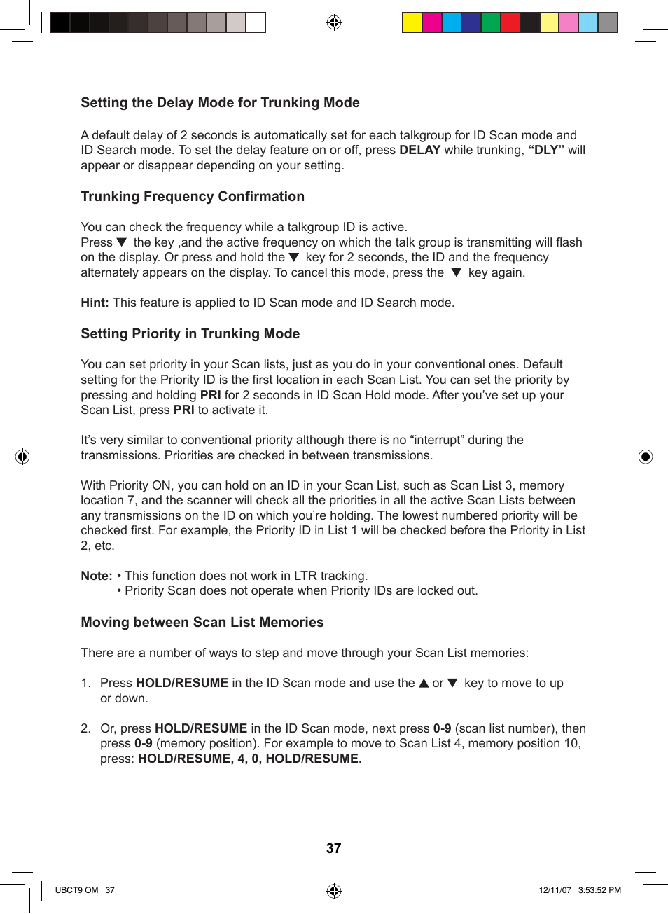 Uniden UBCT9 User Manual | Page 41 / 68