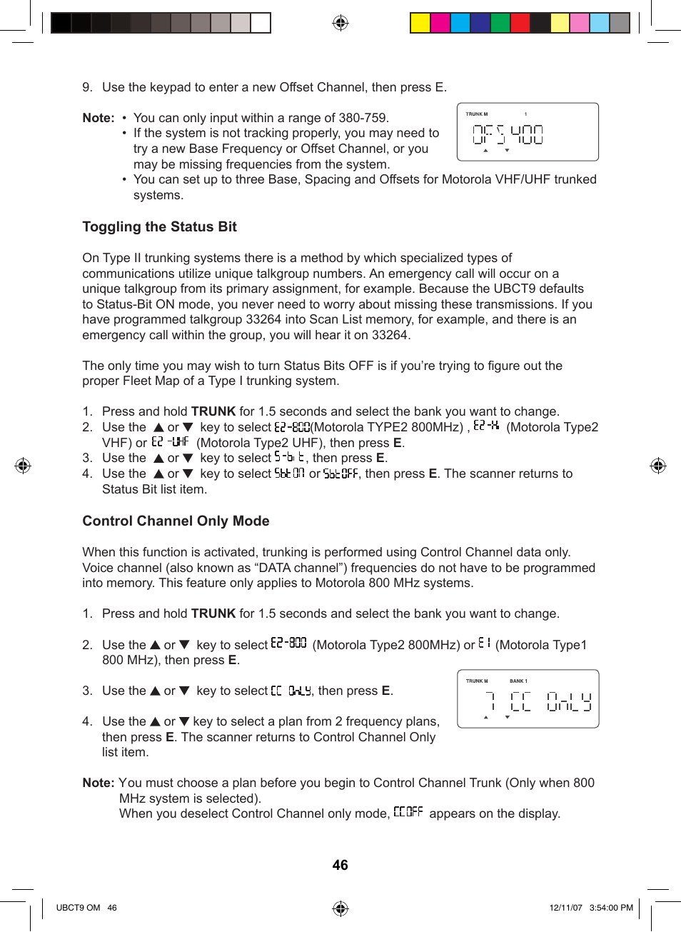 Uniden UBCT9 User Manual | Page 50 / 68