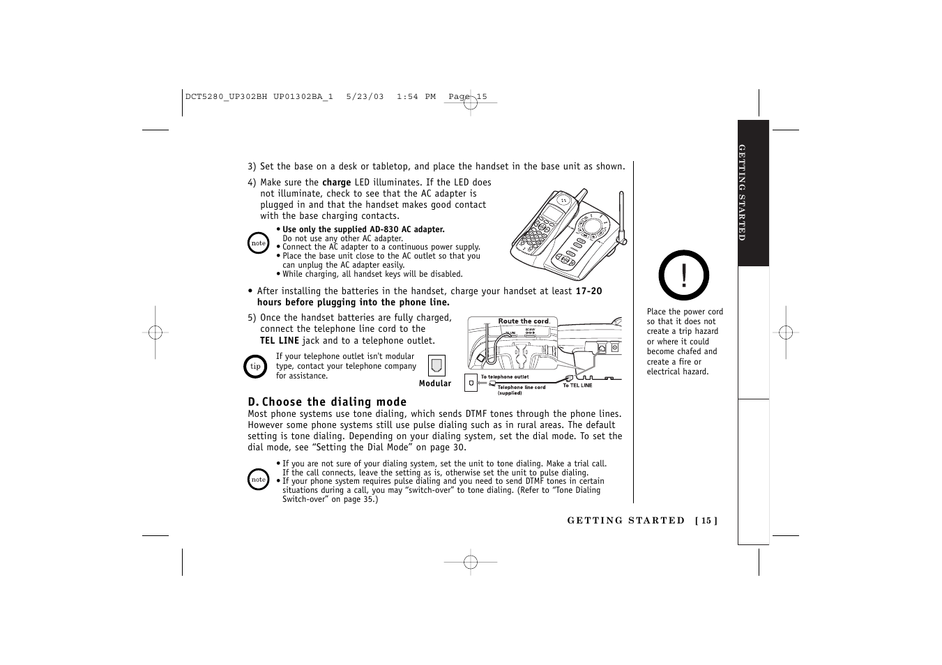 Uniden DCT5280 User Manual | Page 17 / 84
