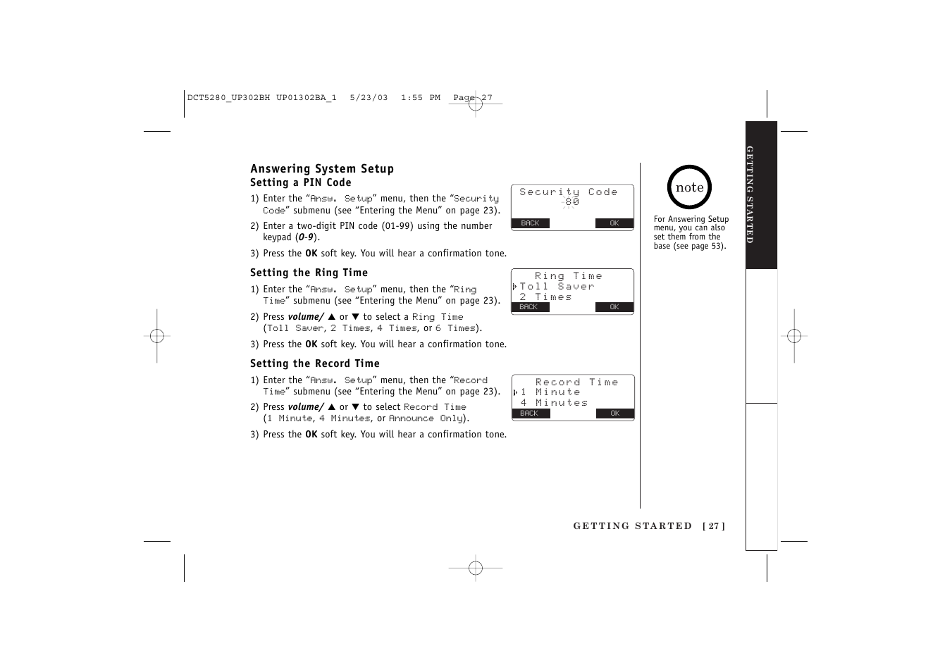 Uniden DCT5280 User Manual | Page 29 / 84