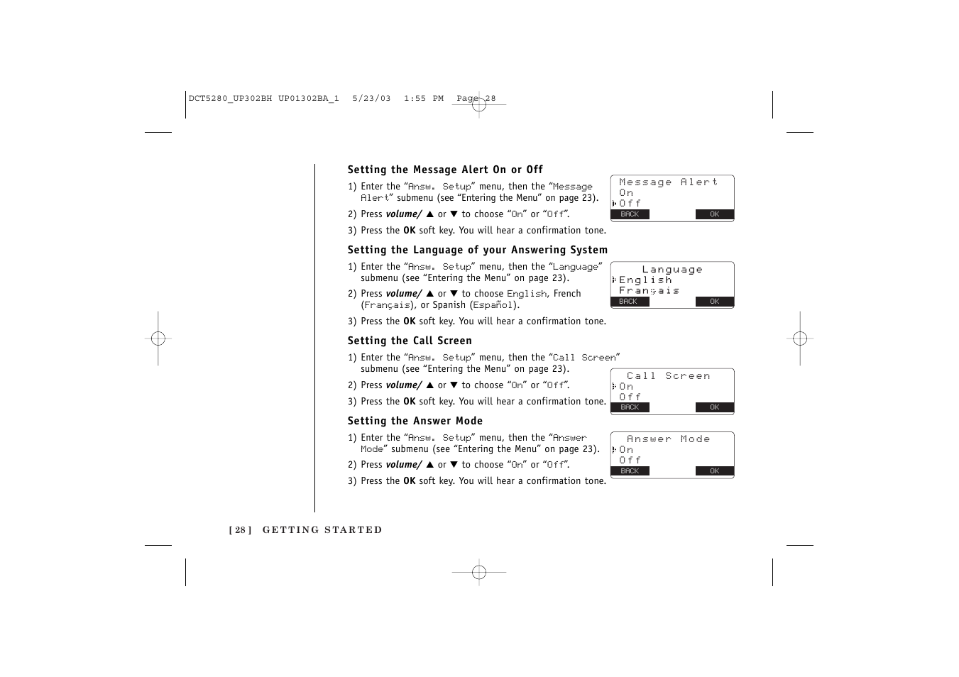 Uniden DCT5280 User Manual | Page 30 / 84
