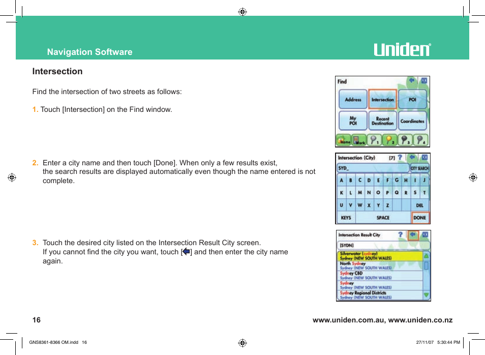 Uniden GNS8361 User Manual | Page 45 / 76