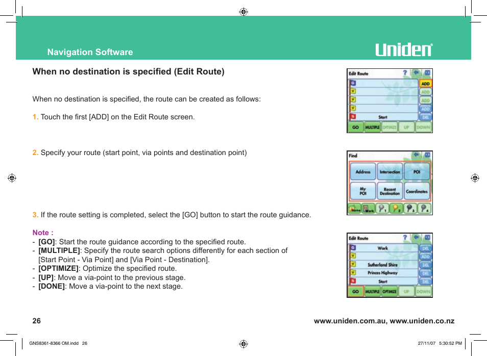 Uniden GNS8361 User Manual | Page 55 / 76