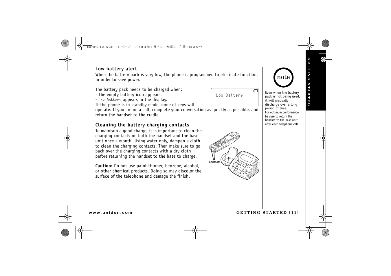 Uniden TRU 8885 SERIES User Manual | Page 12 / 92