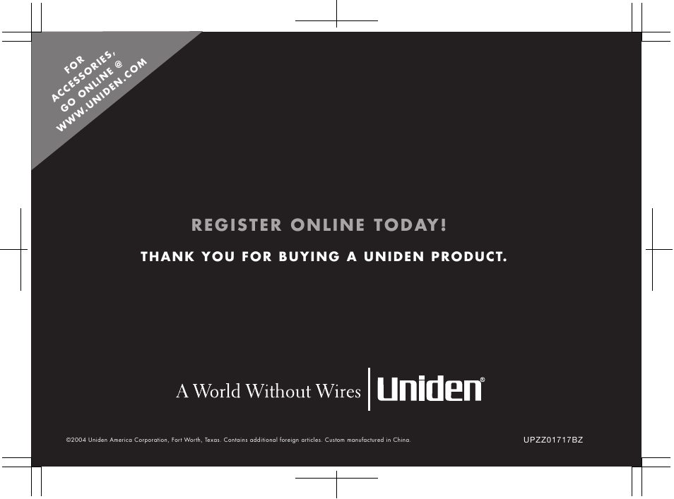 Uniden TRU 8885 SERIES User Manual | Page 92 / 92