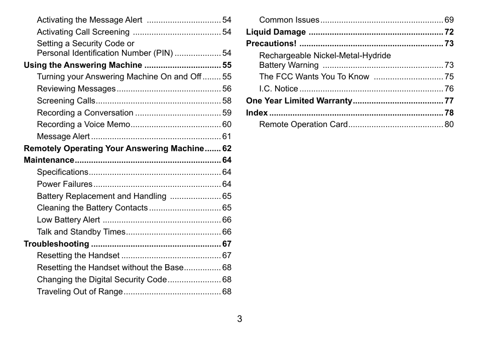 Uniden TRU9488 User Manual | Page 4 / 84