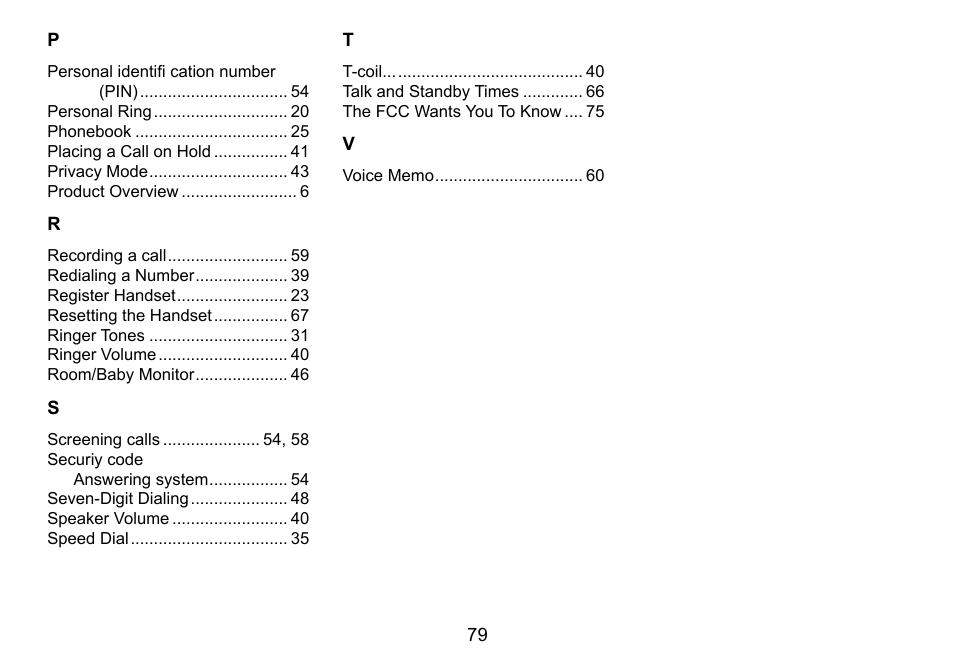 Uniden TRU9488 User Manual | Page 80 / 84