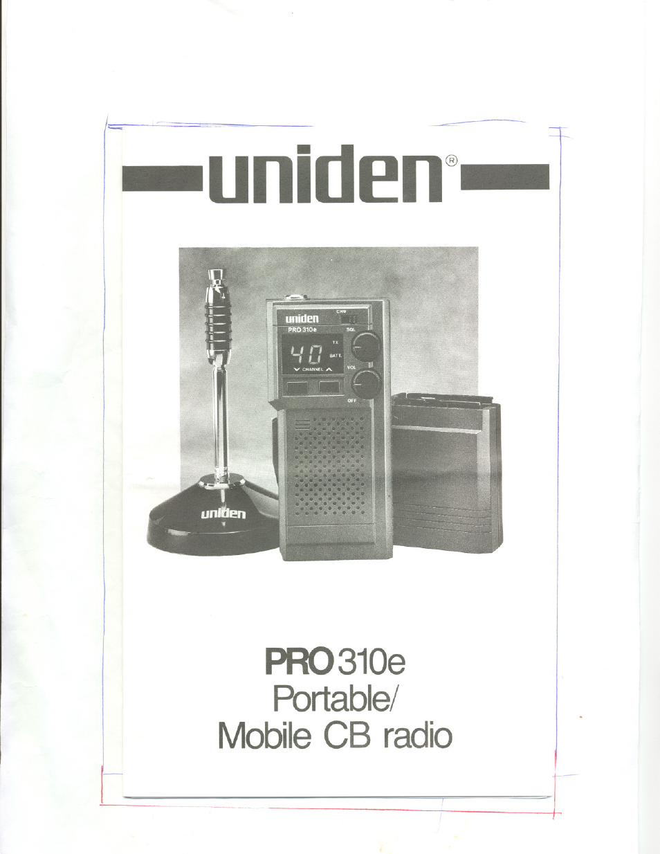 Uniden 310e User Manual | 8 pages