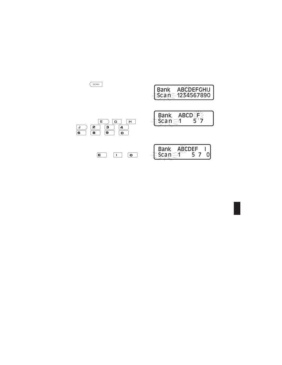 Turning banks on or off 25, Turning banks on or off | Uniden BC9000XLT User Manual | Page 25 / 57