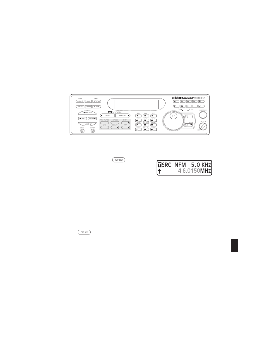 Using turbo search 31, Using search delay 31, Using turbo search using search delay | Using turbo search, Using search delay, Mode keys | Uniden BC9000XLT User Manual | Page 31 / 57