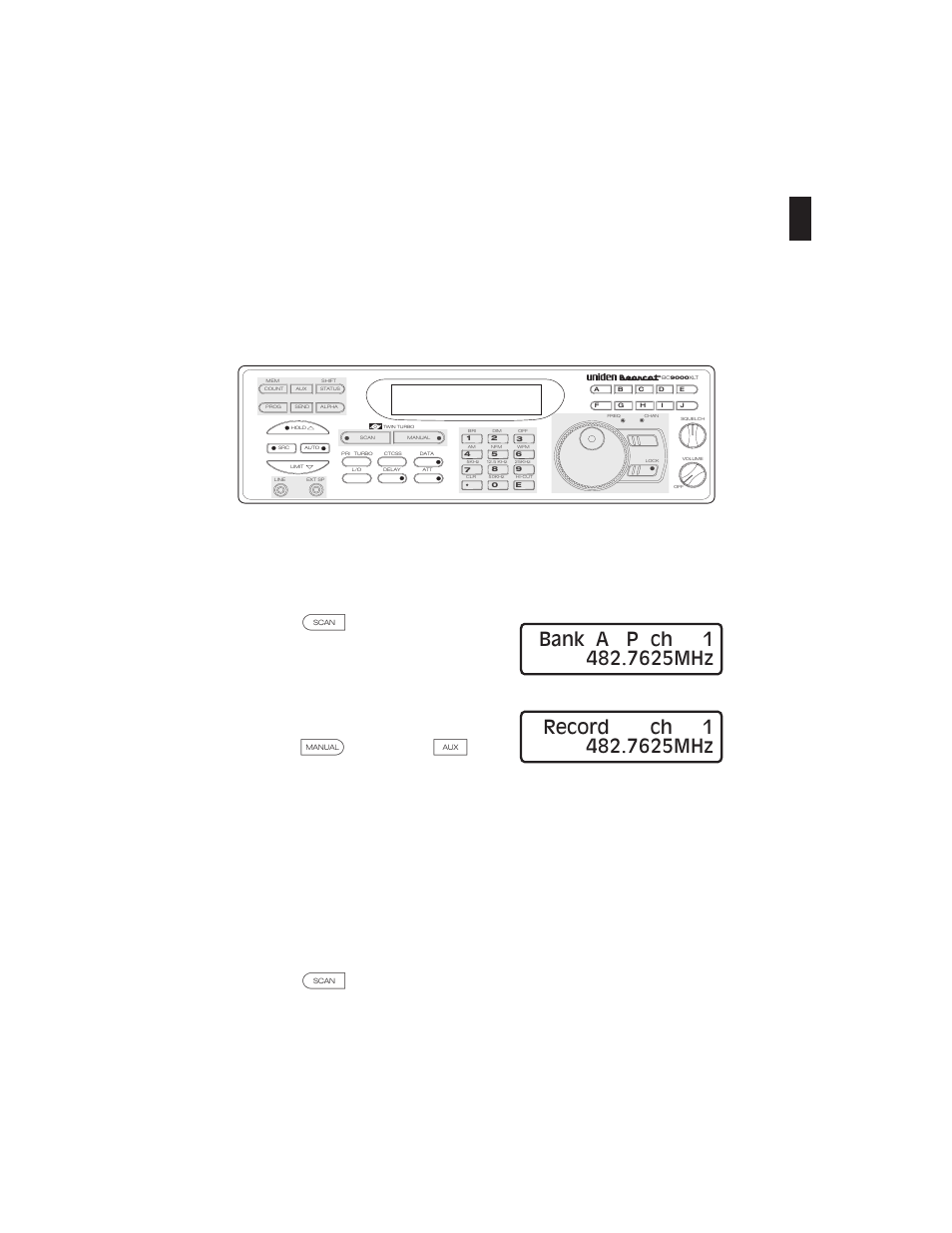 Using auto recording 41, Using auto recording | Uniden BC9000XLT User Manual | Page 41 / 57