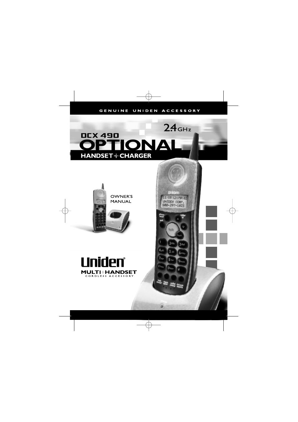 Uniden DCX 490 User Manual | 8 pages