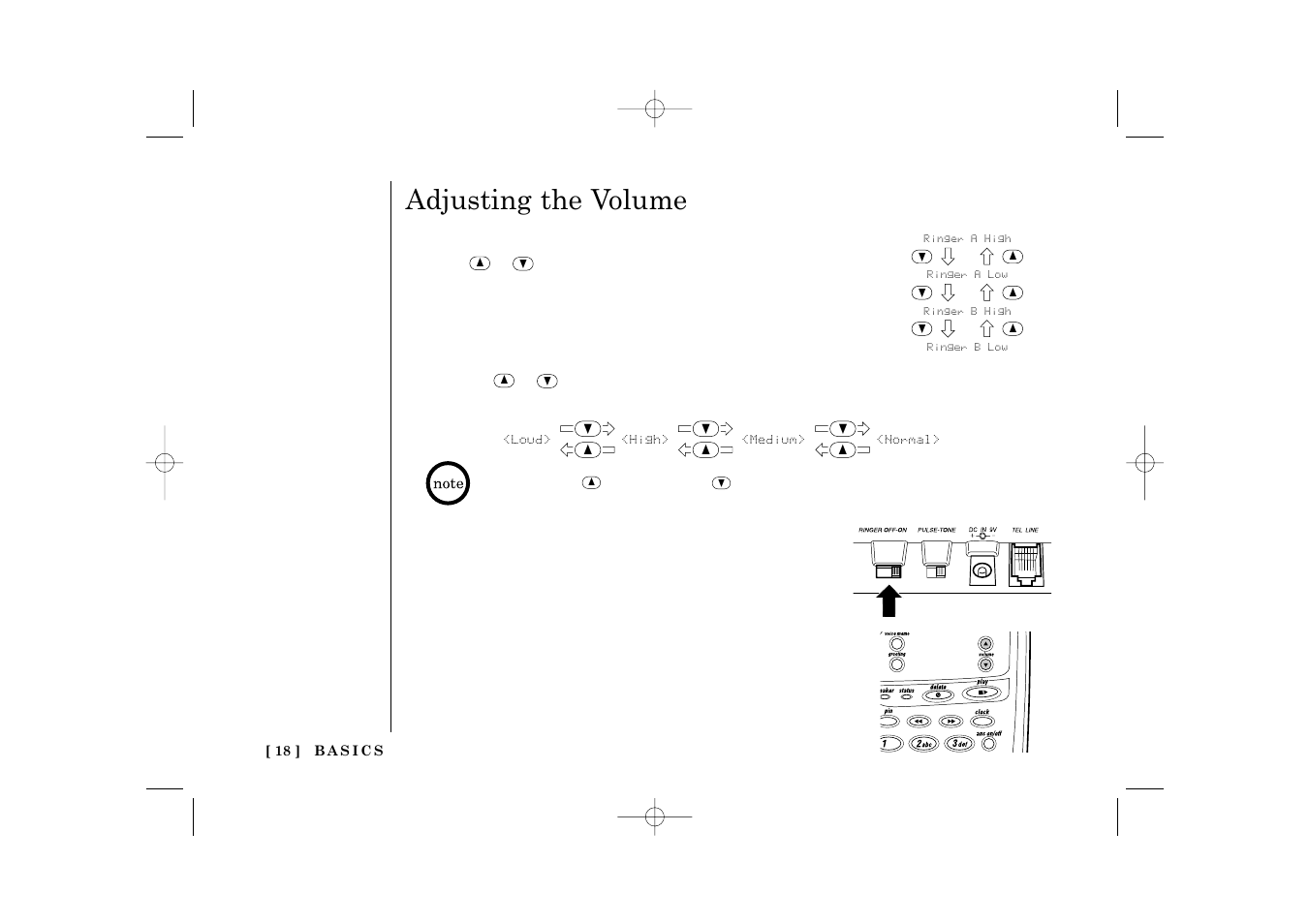 Adjusting the volume | Uniden TRU 3485 User Manual | Page 20 / 60