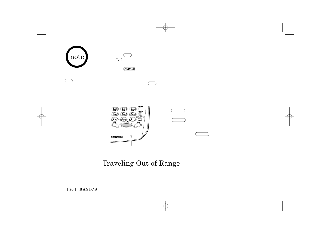 Traveling out-of-range | Uniden TRU 3485 User Manual | Page 22 / 60