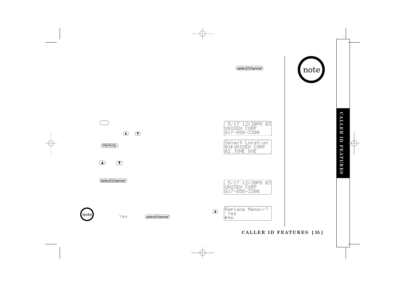 Uniden TRU 3485 User Manual | Page 37 / 60