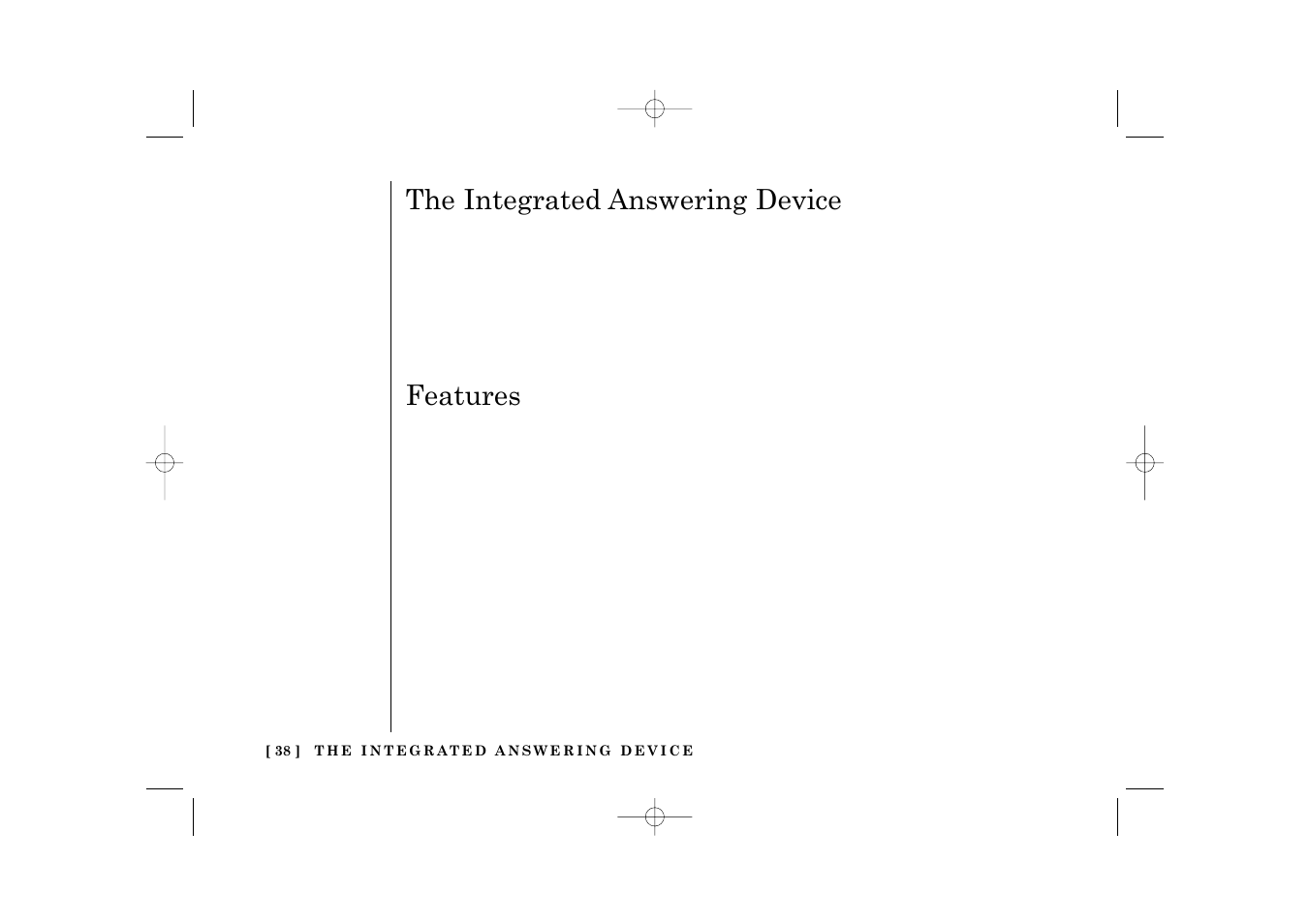 The integrated answering device, Features | Uniden TRU 3485 User Manual | Page 40 / 60