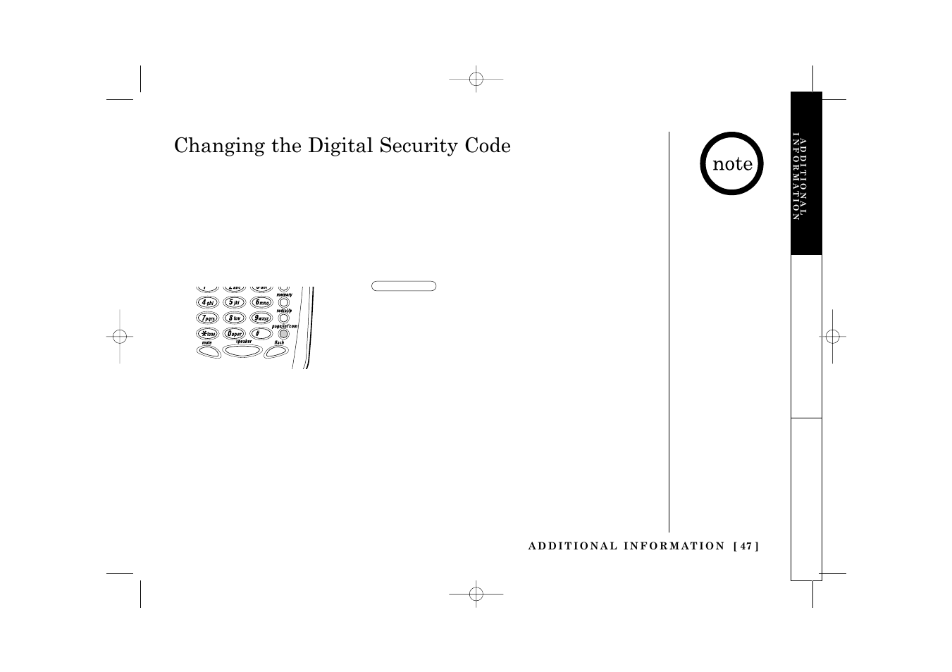 Changing the digital security code | Uniden TRU 3485 User Manual | Page 49 / 60