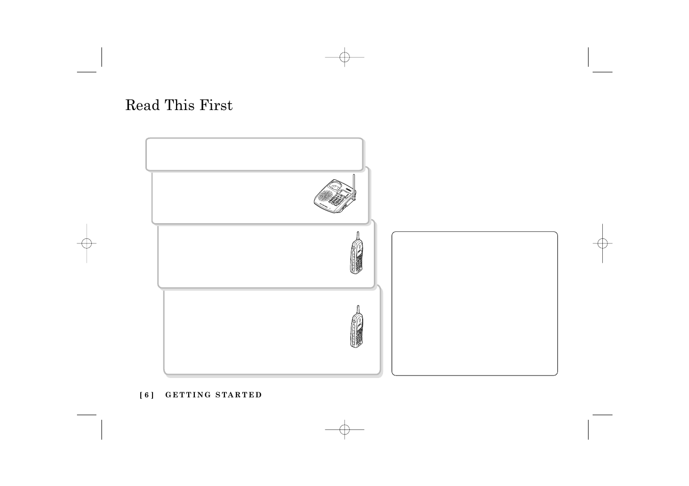 Read this first, Sstteep p 1 1, Sstteep p 2 2 | Sstteep p 3 3, Sstteep p 4 4 | Uniden TRU 3485 User Manual | Page 8 / 60