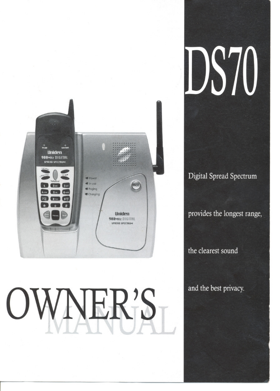 Uniden DS70 User Manual | 23 pages