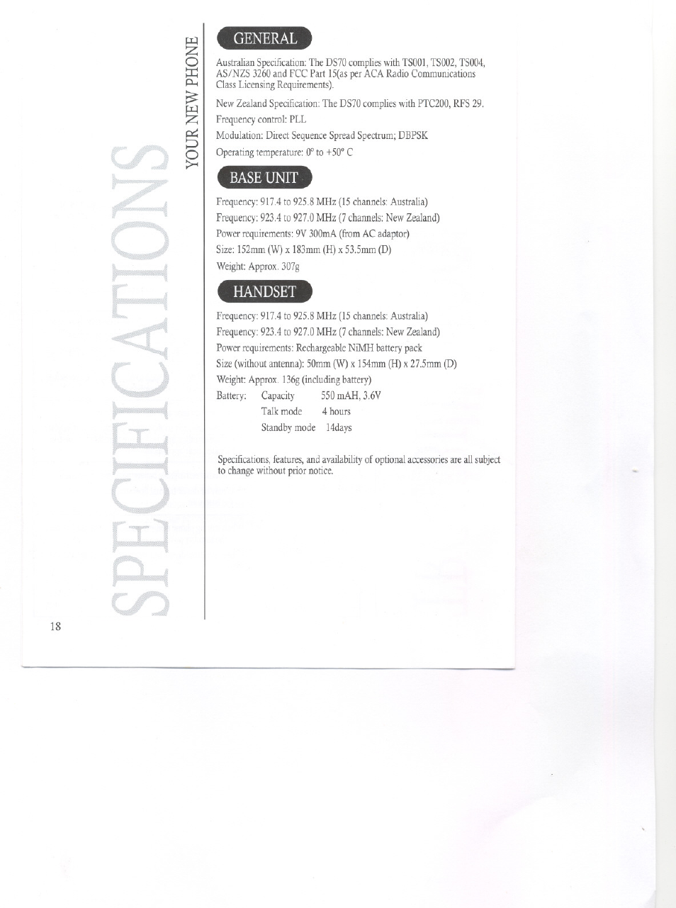 Ш;zi, Дрц ы pci ;:з | Uniden DS70 User Manual | Page 19 / 23