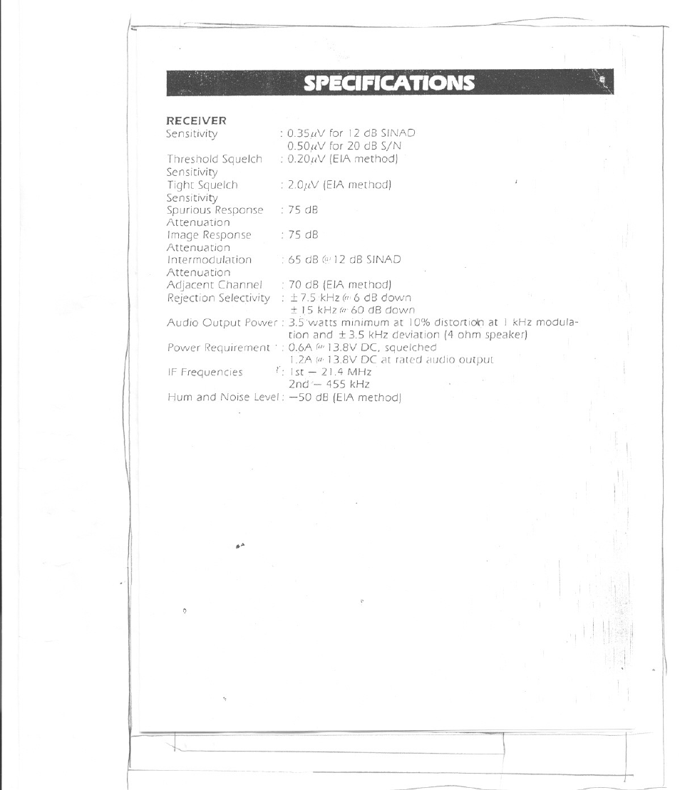 Uniden MC 790 User Manual | Page 13 / 13