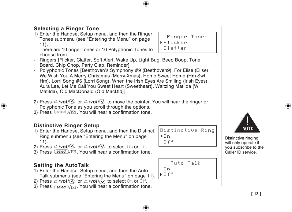 Uniden WDECT 3315 User Manual | Page 17 / 56