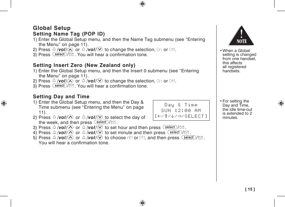 Uniden WDECT 3315 User Manual | Page 19 / 56