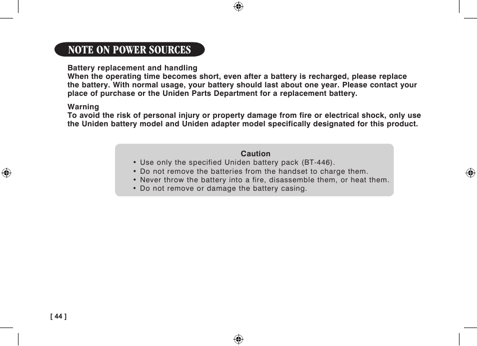 Uniden WDECT 3315 User Manual | Page 48 / 56
