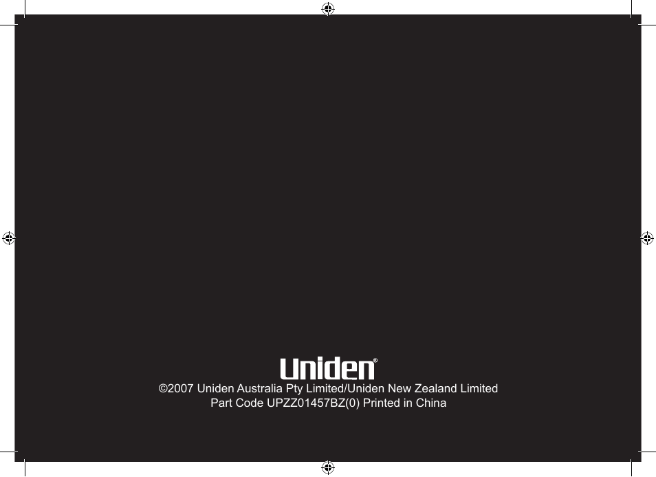 Uniden WDECT 3315 User Manual | Page 56 / 56