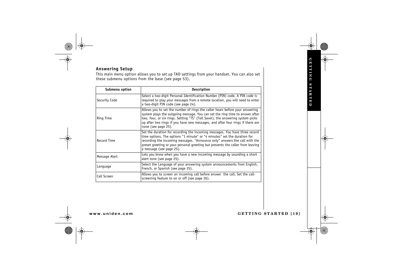 Uniden DCX 640 User Manual | Page 21 / 88