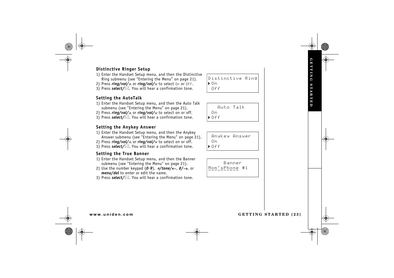 Uniden DCX 640 User Manual | Page 25 / 88