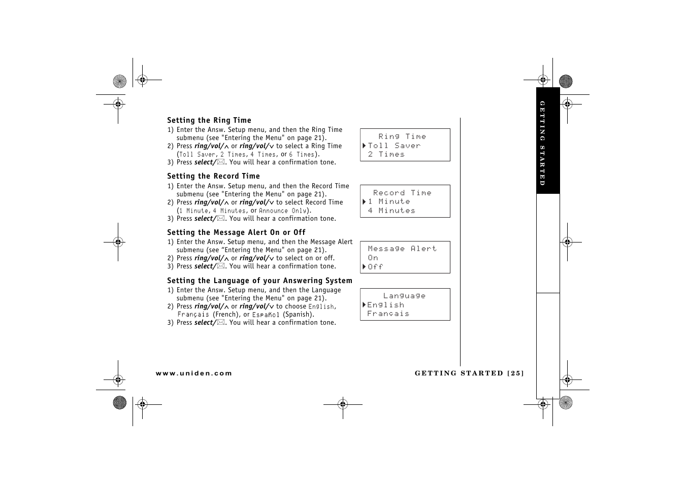 Uniden DCX 640 User Manual | Page 27 / 88