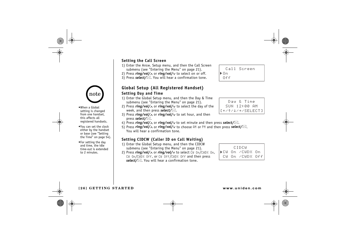 Uniden DCX 640 User Manual | Page 28 / 88