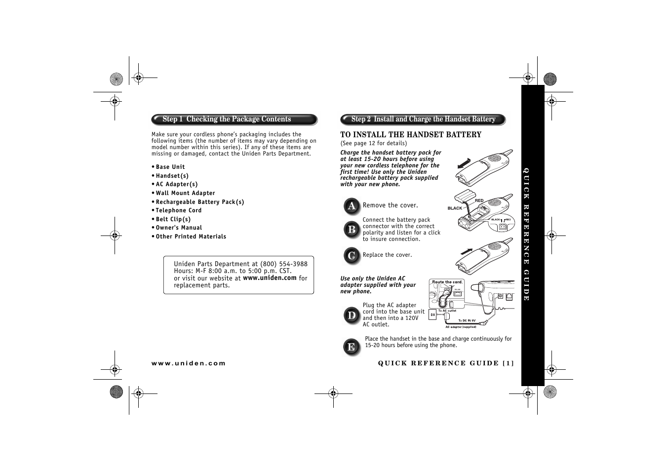 Uniden DCX 640 User Manual | Page 3 / 88