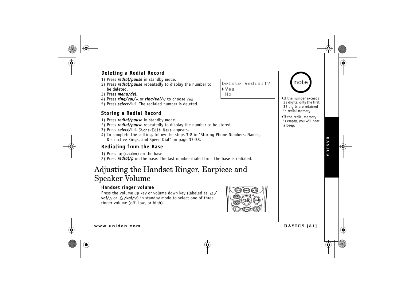 Uniden DCX 640 User Manual | Page 33 / 88