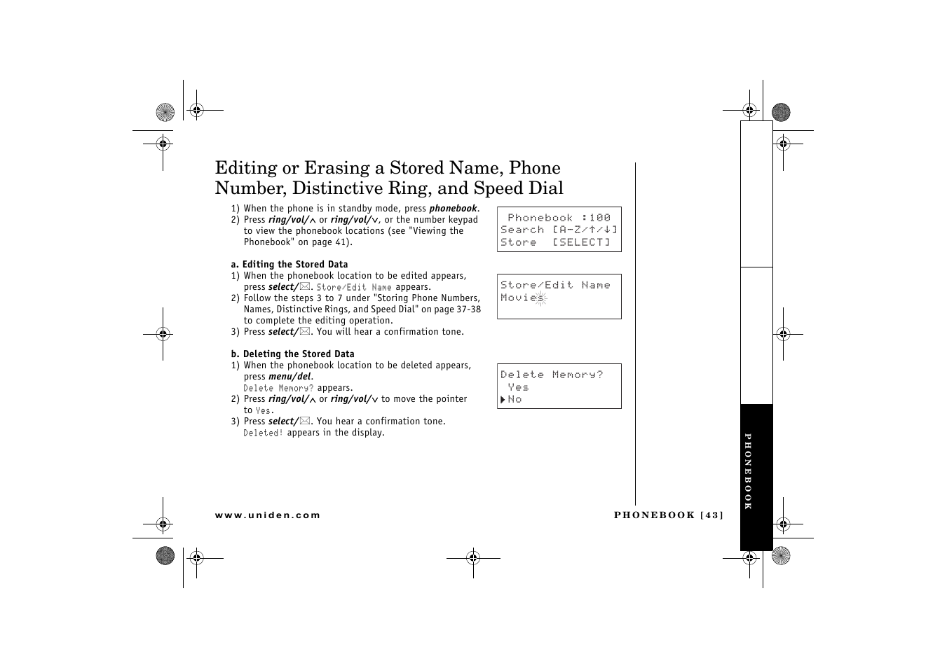 Uniden DCX 640 User Manual | Page 45 / 88
