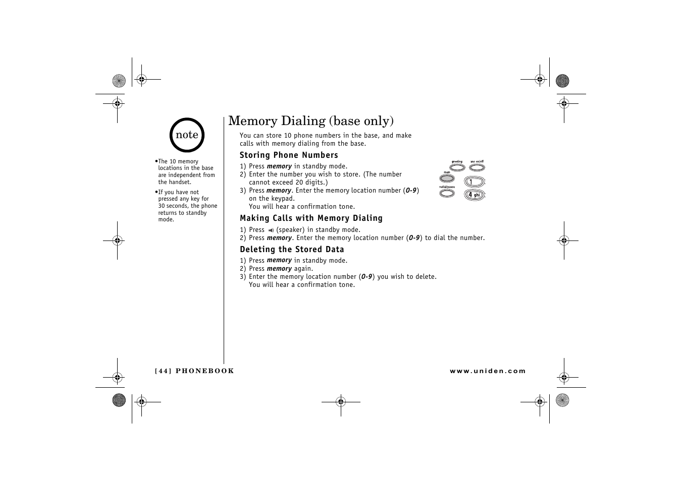 Uniden DCX 640 User Manual | Page 46 / 88