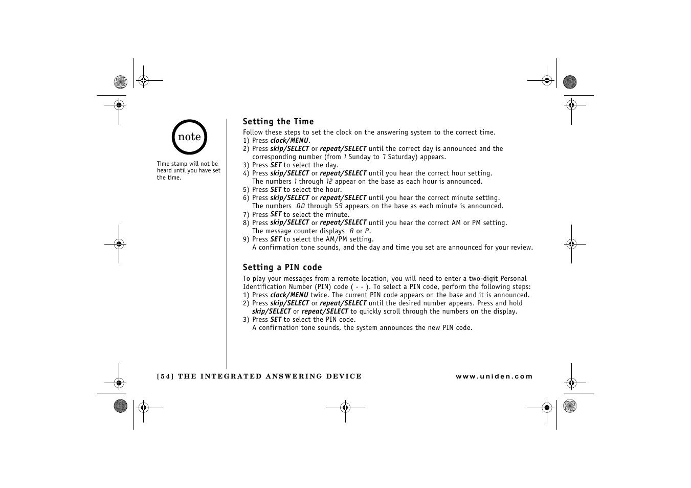 Uniden DCX 640 User Manual | Page 56 / 88