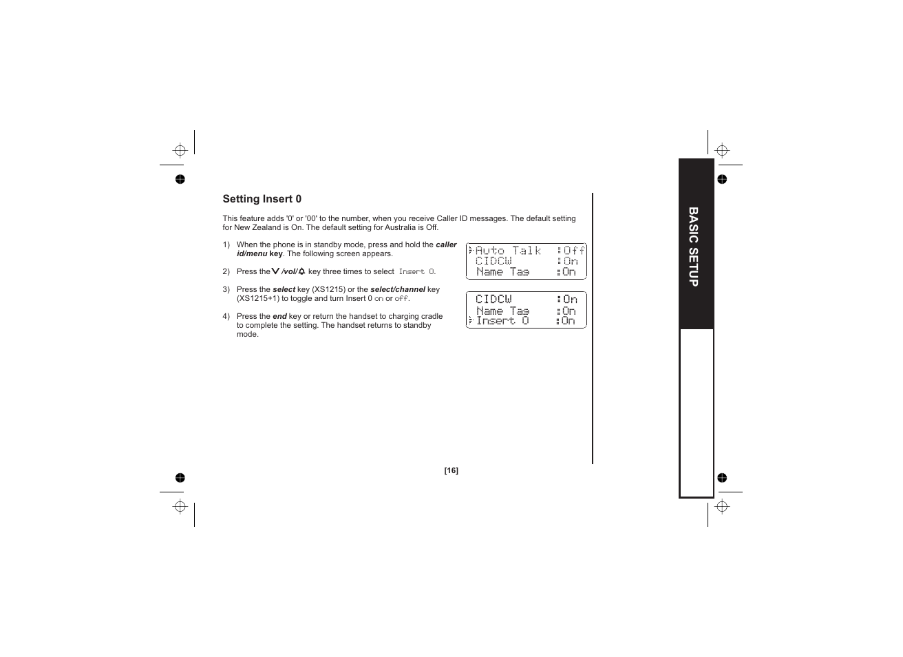 Uniden XS1215 +1 User Manual | Page 17 / 44