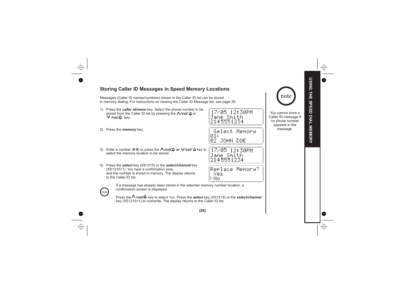 Uniden XS1215 +1 User Manual | Page 27 / 44