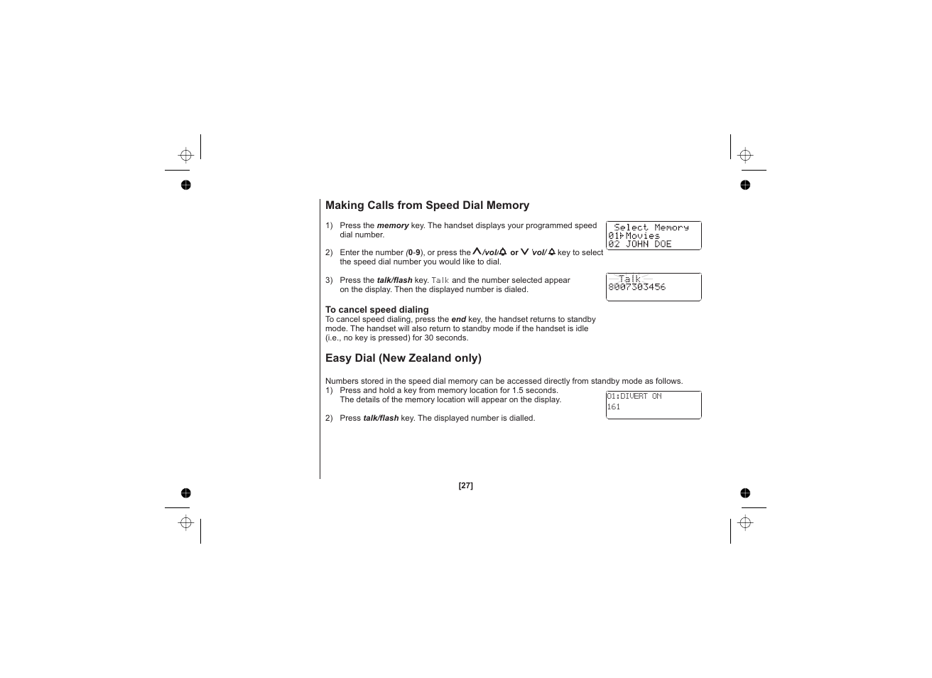 Uniden XS1215 +1 User Manual | Page 28 / 44
