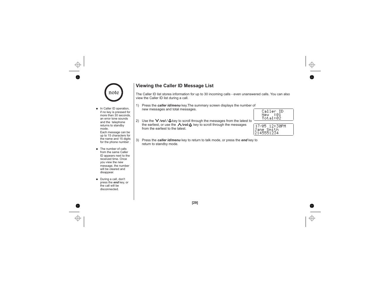 Uniden XS1215 +1 User Manual | Page 30 / 44