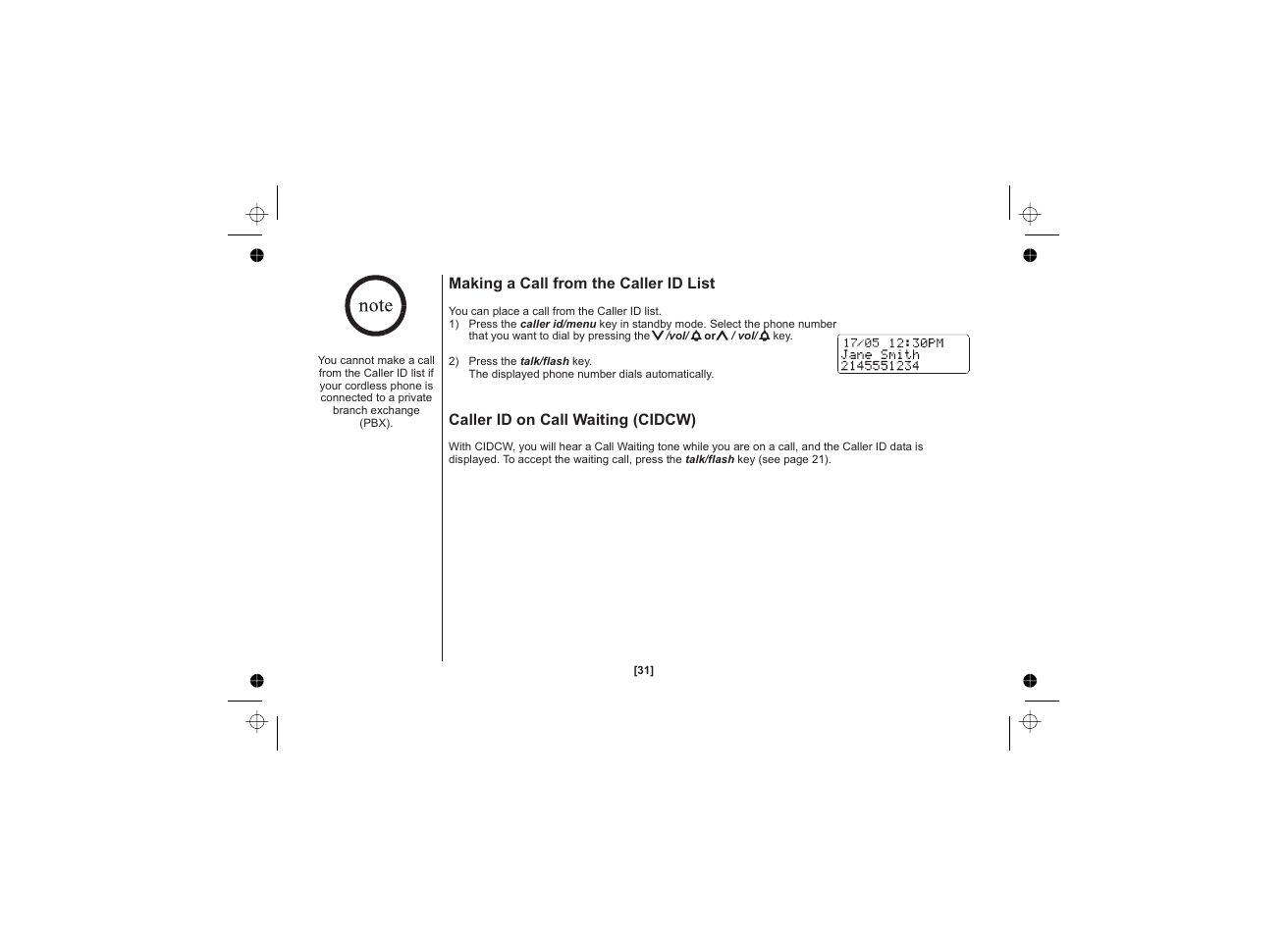 Uniden XS1215 +1 User Manual | Page 32 / 44